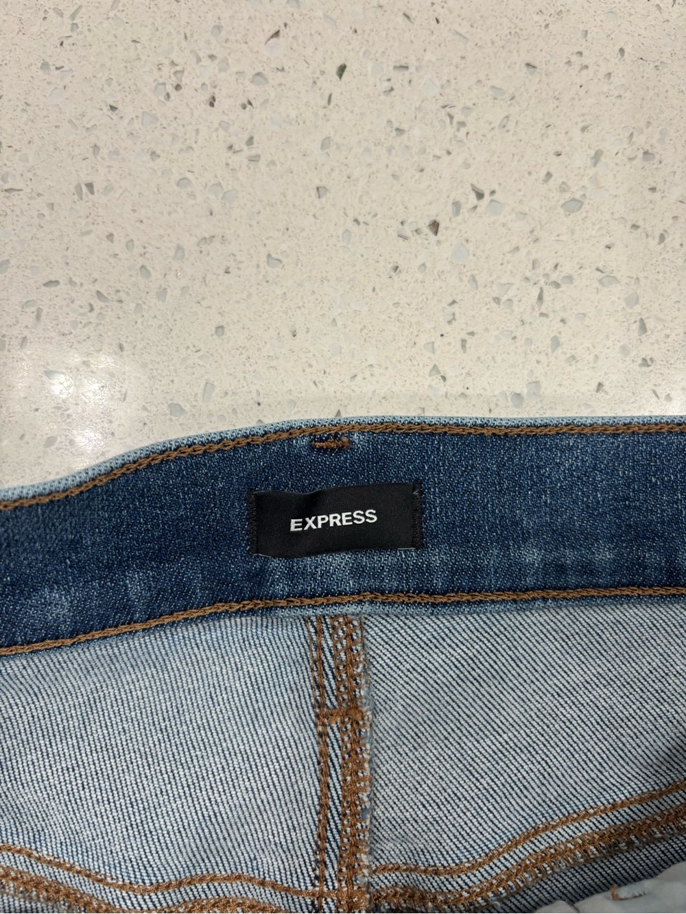 Women’s Express Jeans Slim straight high stretch Size 12 worn twice - Picture 4 of 5